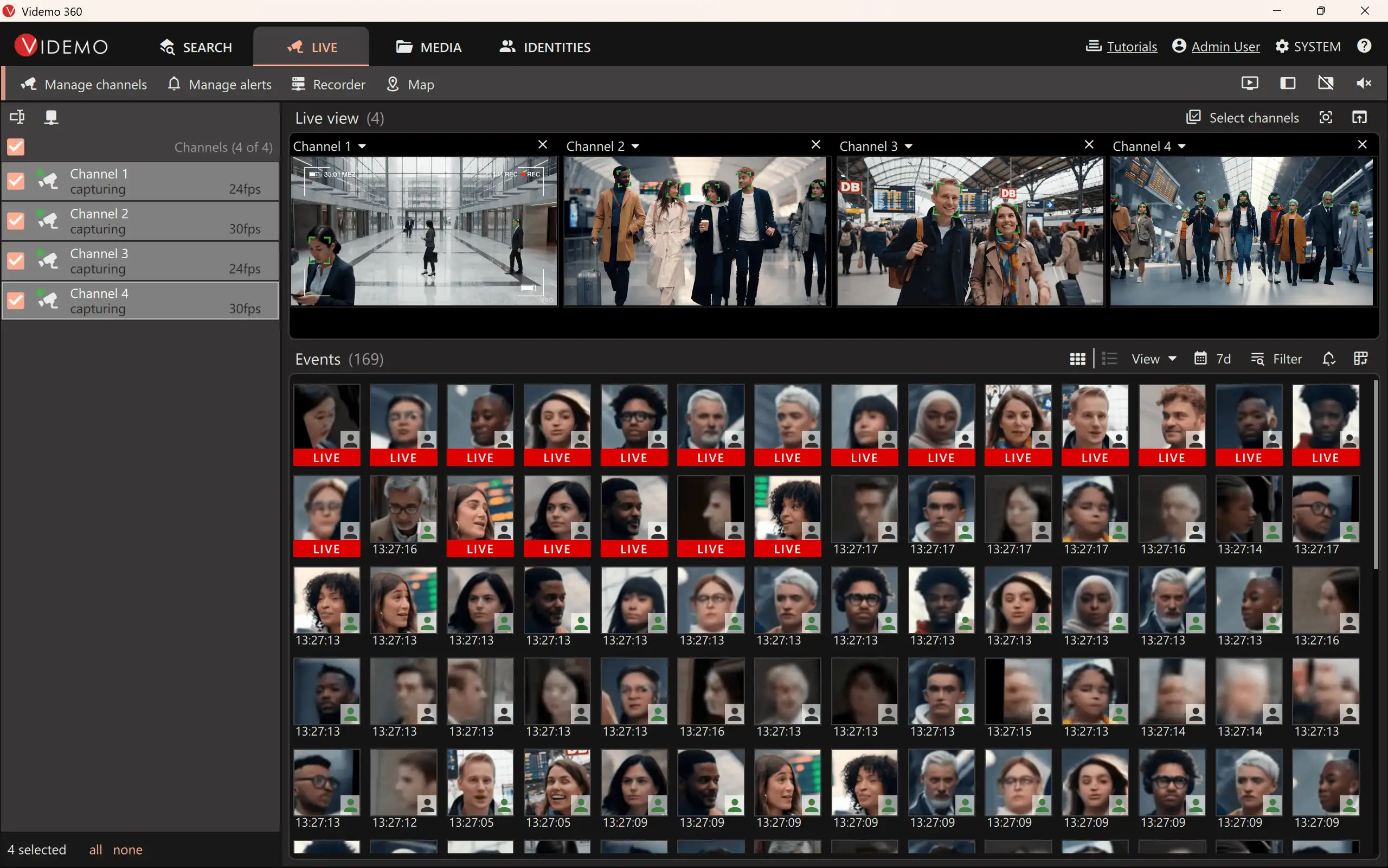 Videmo 360 - Live Video Surveillance - Screenshot 2