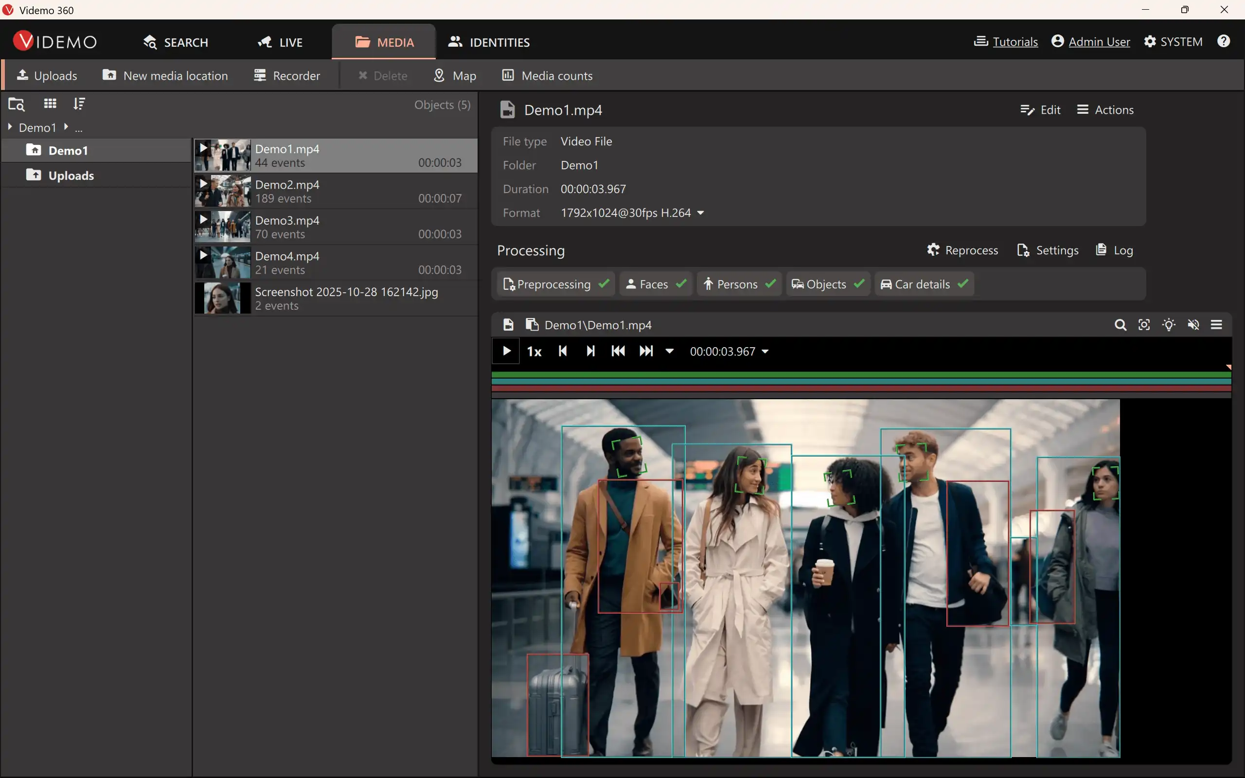 Videmo 360 - Retrospektive Videoanalyse - Screenshot 1